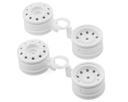 Tamiya TT-01 Type-E Racing Truck Wheels (White) (4) w/12mm Hex