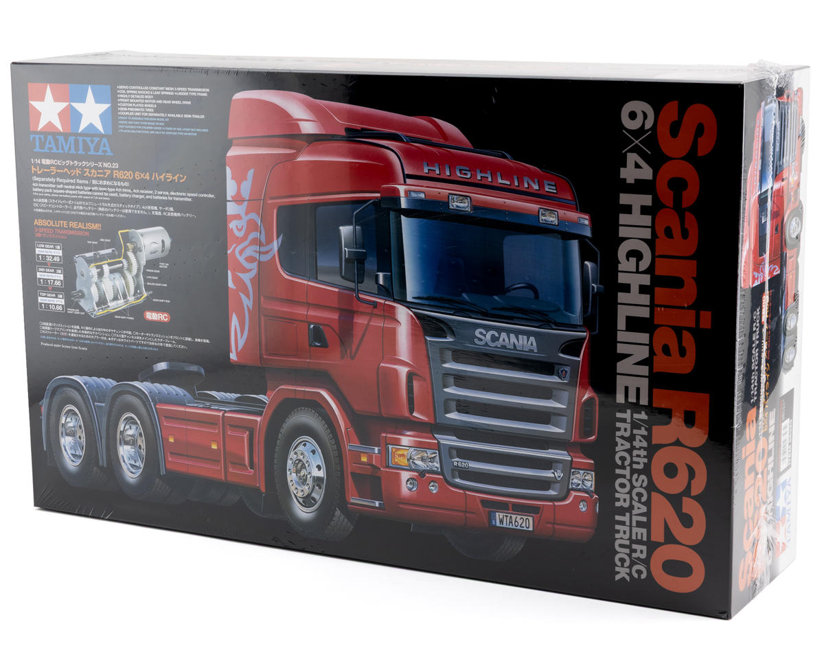 Tamiya 1/14 Scania R620 Highline 6x4 Electric Semi-Truck Kit