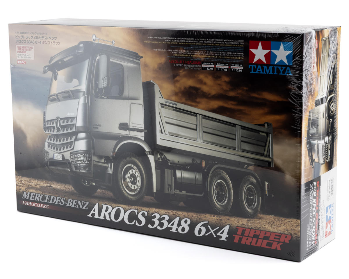 Tamiya 1/14 Mercedes-Benz Arocs 6x4 Tipper Electric Semi-Truck Kit