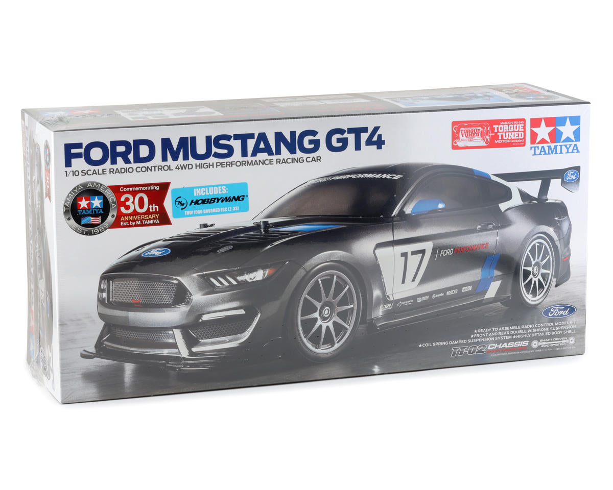 Tamiya TT-02 Ford Mustang GT4 1/10 4WD Electric Touring Car Kit