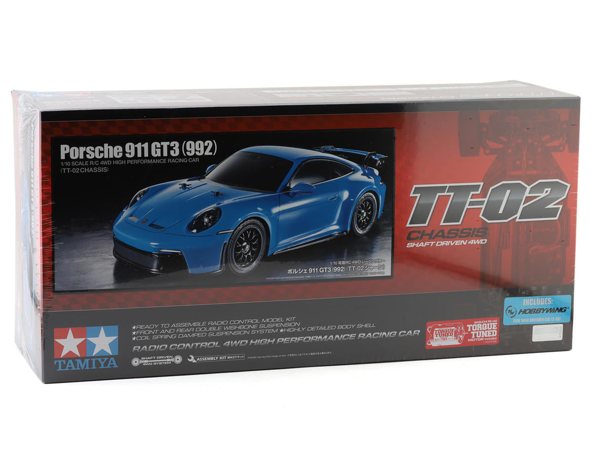 Tamiya TT-02 Porsche 911 GT3 (992) 1/10 4WD Electric Touring Car Kit