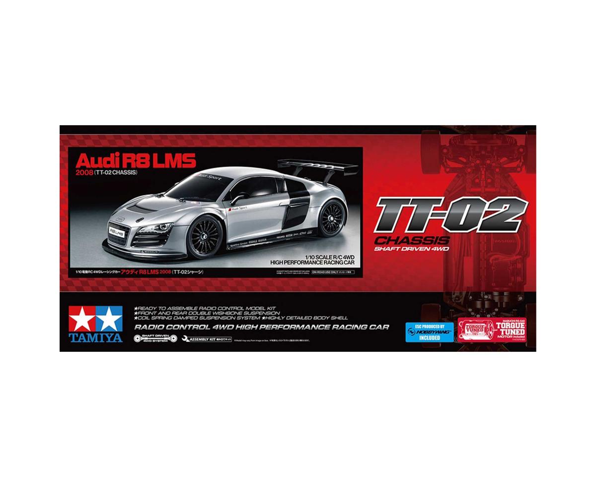 Tamiya TT-02 2008 Audi R8 LMS 1/10 4WD Electric Touring Car Kit