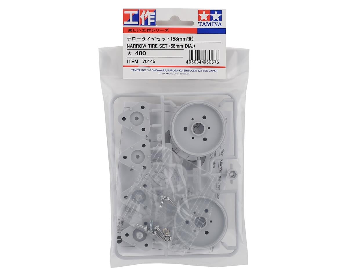 Tamiya 58mm Narrow Tire Set (2)
