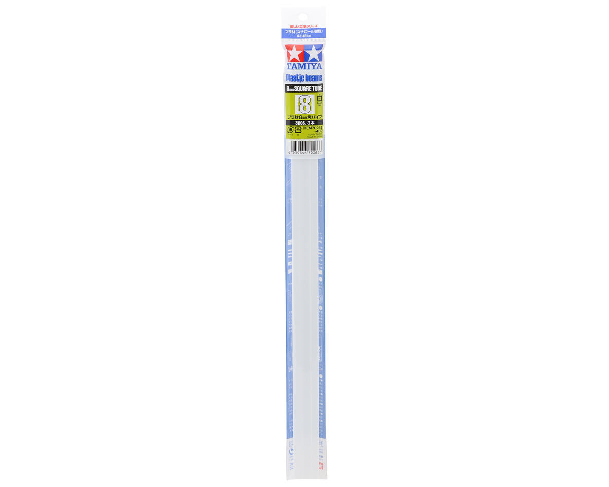 Tamiya Plastic Square Tube Beams (3) (8mm)