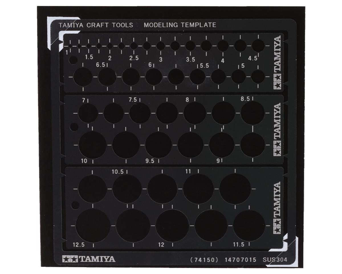 Tamiya Round Modeling Template (1-12.5mm)