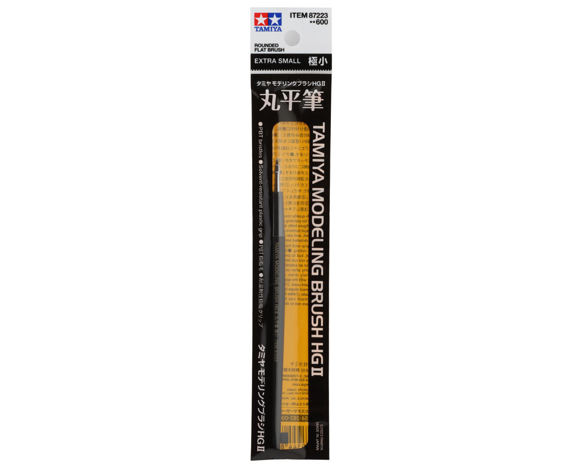 Tamiya HG II Modeling Rounded Flat Brush (Extra Small)