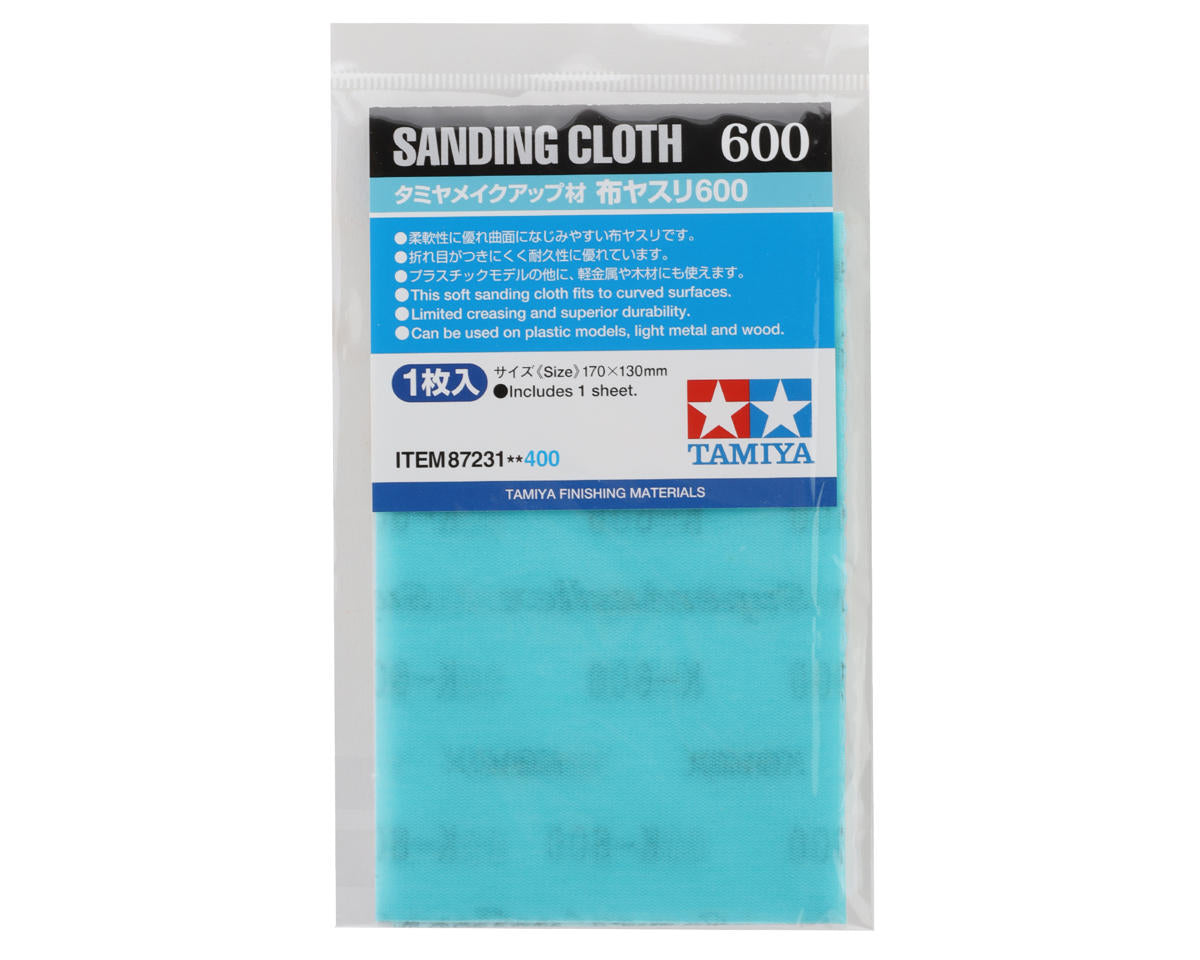 Tamiya 170x130mm Sanding Cloth (600 Grit)