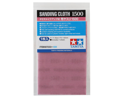 Tamiya 170x130mm Sanding Cloth (1500 Grit)