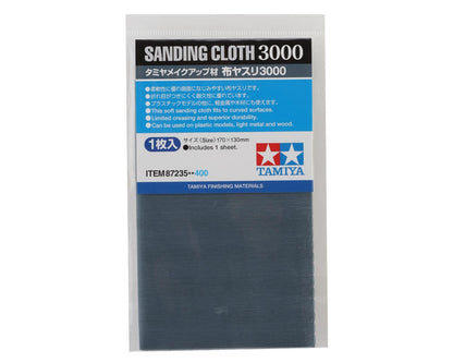 Tamiya 170x130mm Sanding Cloth (3000 Grit)