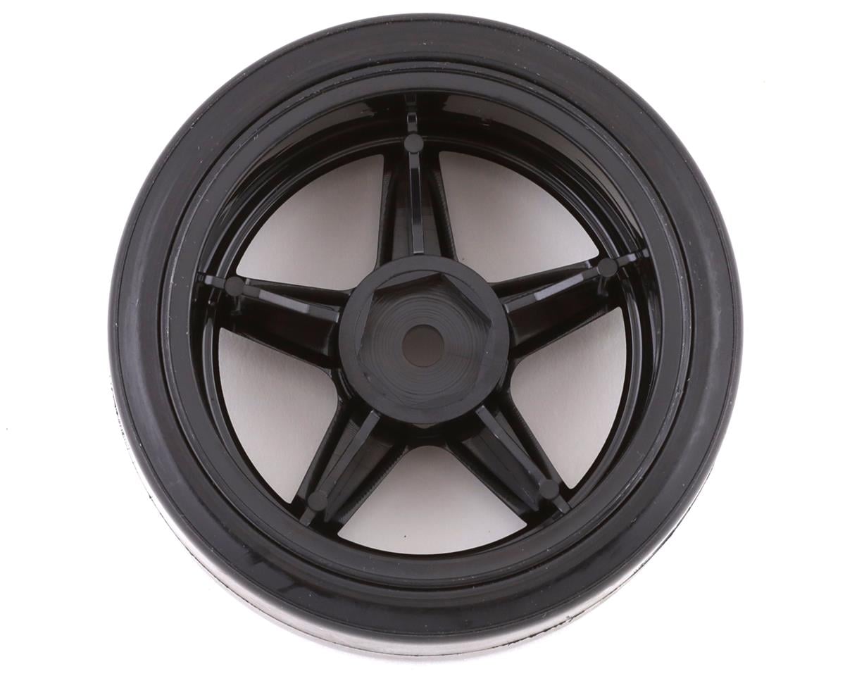 Tamiya 26mm Pre-Mounted Drift Tires (Black) (4)