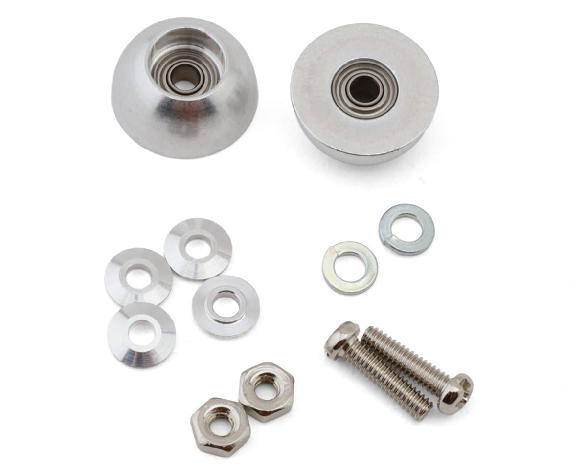 Tamiya HG Aluminum Ball-Race Rollers (11mm) (Bowl Type)