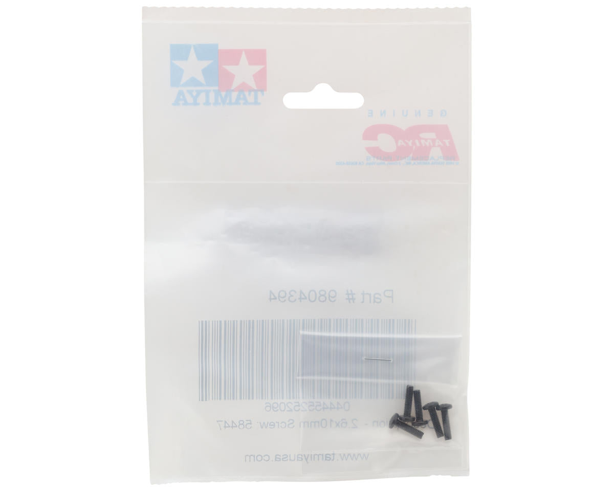 Tamiya 2.6X10mm Button Head Philips Screws (5)