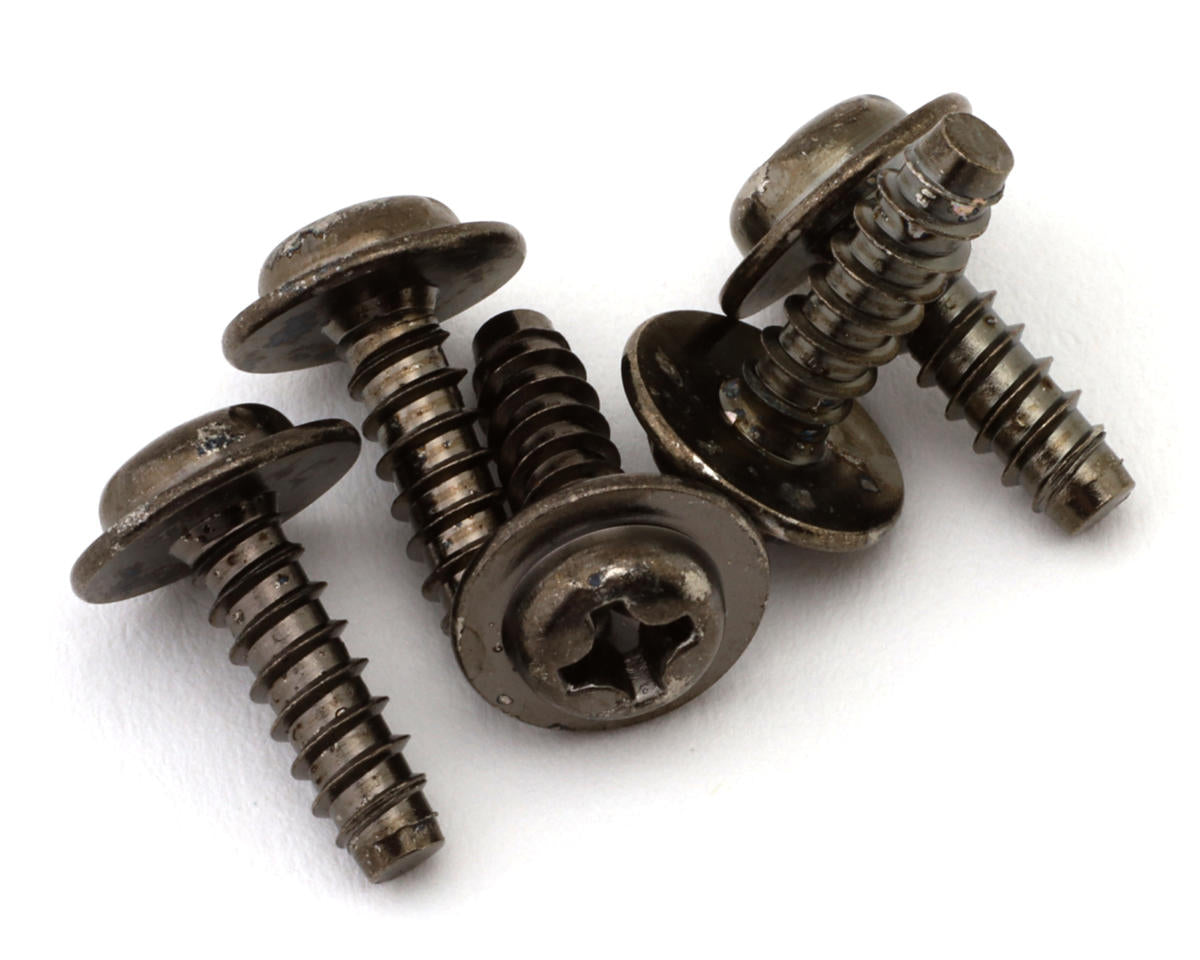 Tamiya 3x10mm Self Tapping Flanged Philips Screws (5)