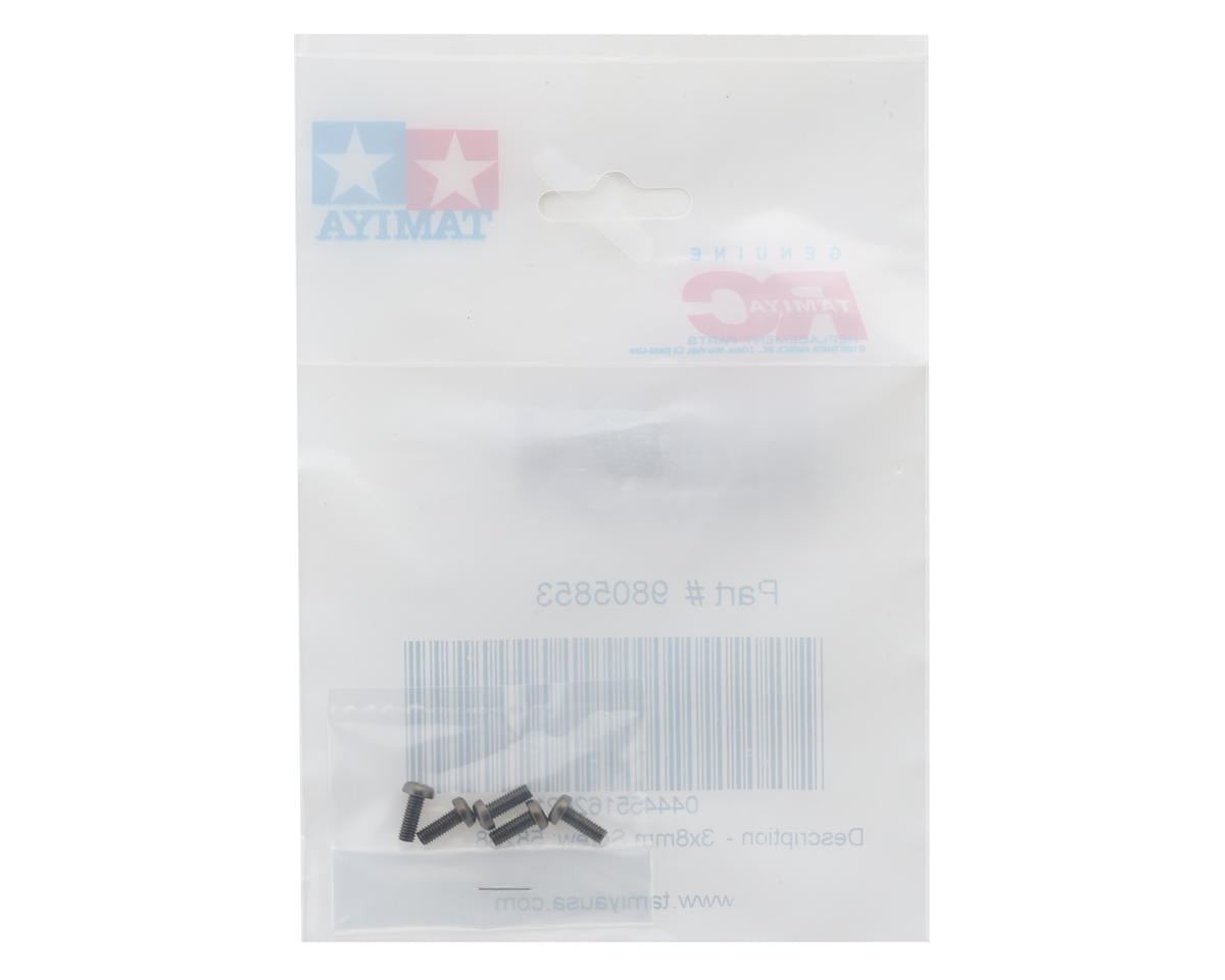 Tamiya 3x8mm Phillips Button Head Screws (5)