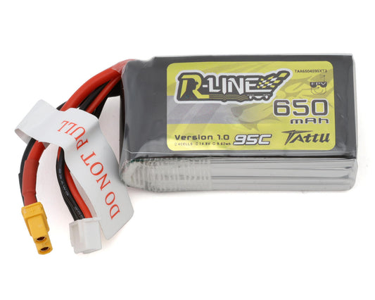 Tattu "R-Line" 4S LiPo Battery Pack 95C  (14.8V/650mAh)
