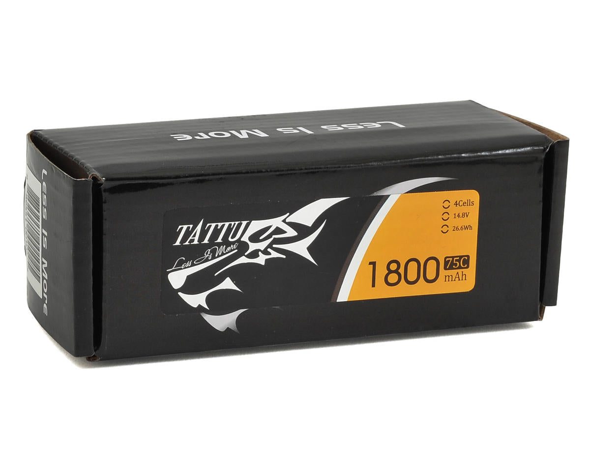 Tattu 4S LiPo Battery 75C (14.8V/1800mAh) (JST-XH)