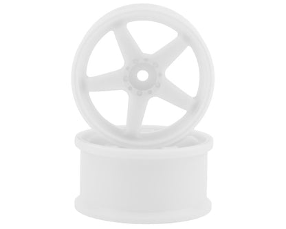 Topline N Model V3 High Traction Drift Wheels (White) (2) (5mm Offset)