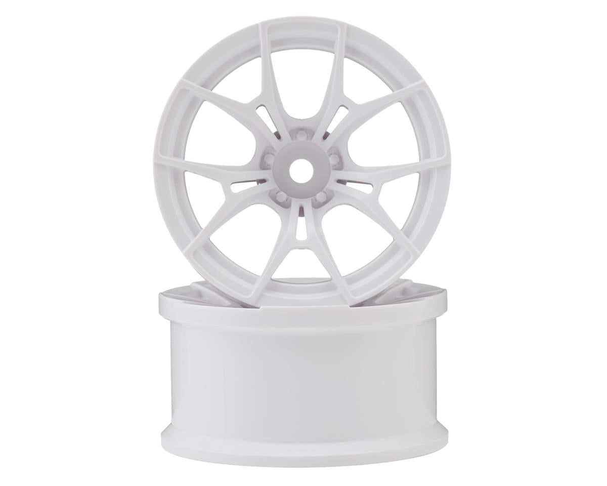 Topline FX Sport Multi-Spoke Drift Wheels (White) (2) (Hard) (6mm Offset)
