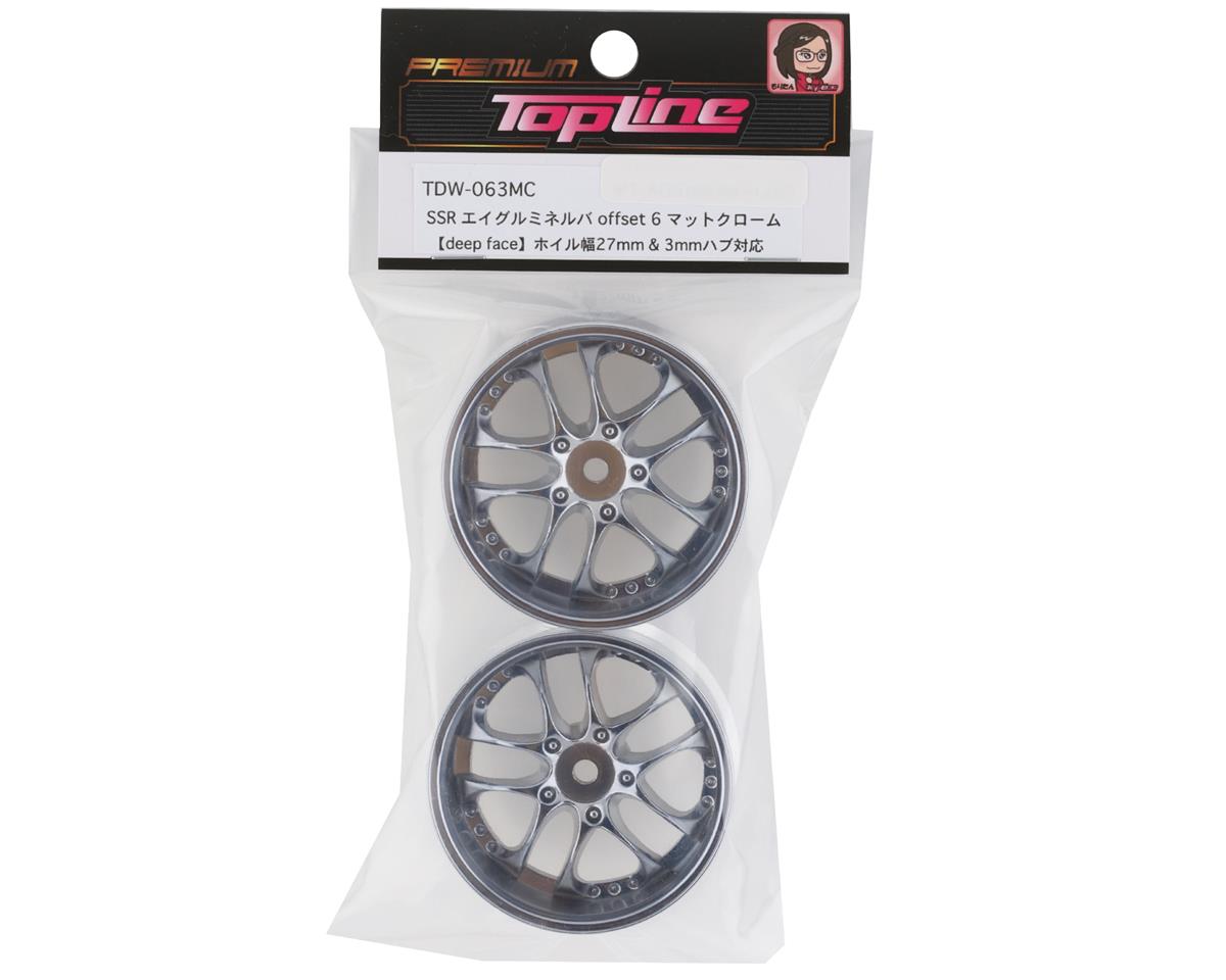 Topline SSR Agle Minerva 5-Split Spoke Drift Wheels (Matte Chrome) (2)