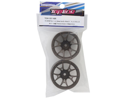 Topline FX Sport Multi-Spoke Drift Wheels (Matte Bronze) (2) (8mm Offset)