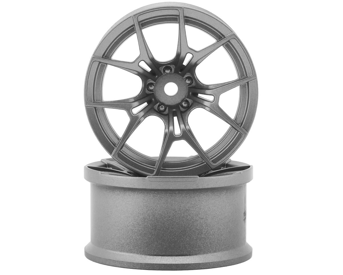 Topline FX Sport Multi-Spoke Drift Wheels (Dark Silver) (2) (8mm Offset)