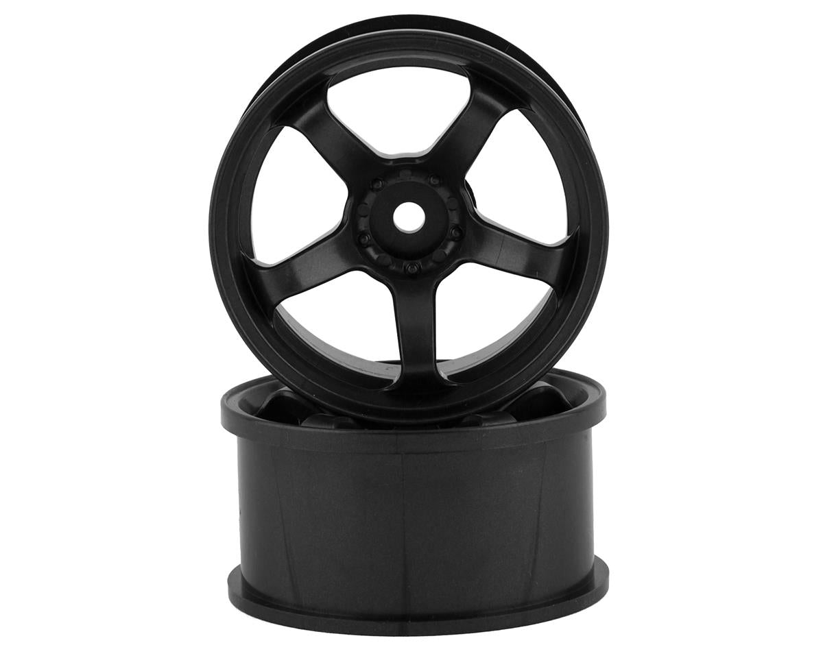 Topline M5 Spoke Drift Wheels (Black) (2) (6mm Offset)