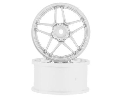 Topline Blitz BRW03 5-Split Spoke Drift Wheels (Matte Silver) (2) (8mm Offset)
