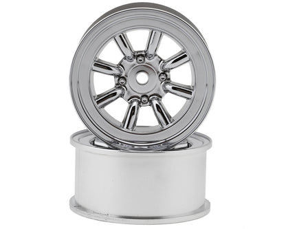 Topline RS Watanabe 1/10 Drift Wheels (Chrome) (2) (2mm Offset)
