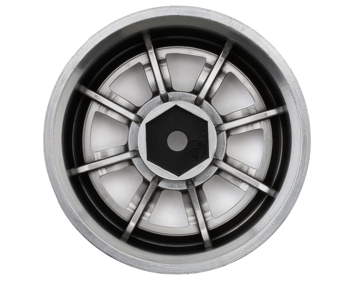 Topline RS Watanabe 1/10 Drift Wheels (Chrome) (2) (2mm Offset)
