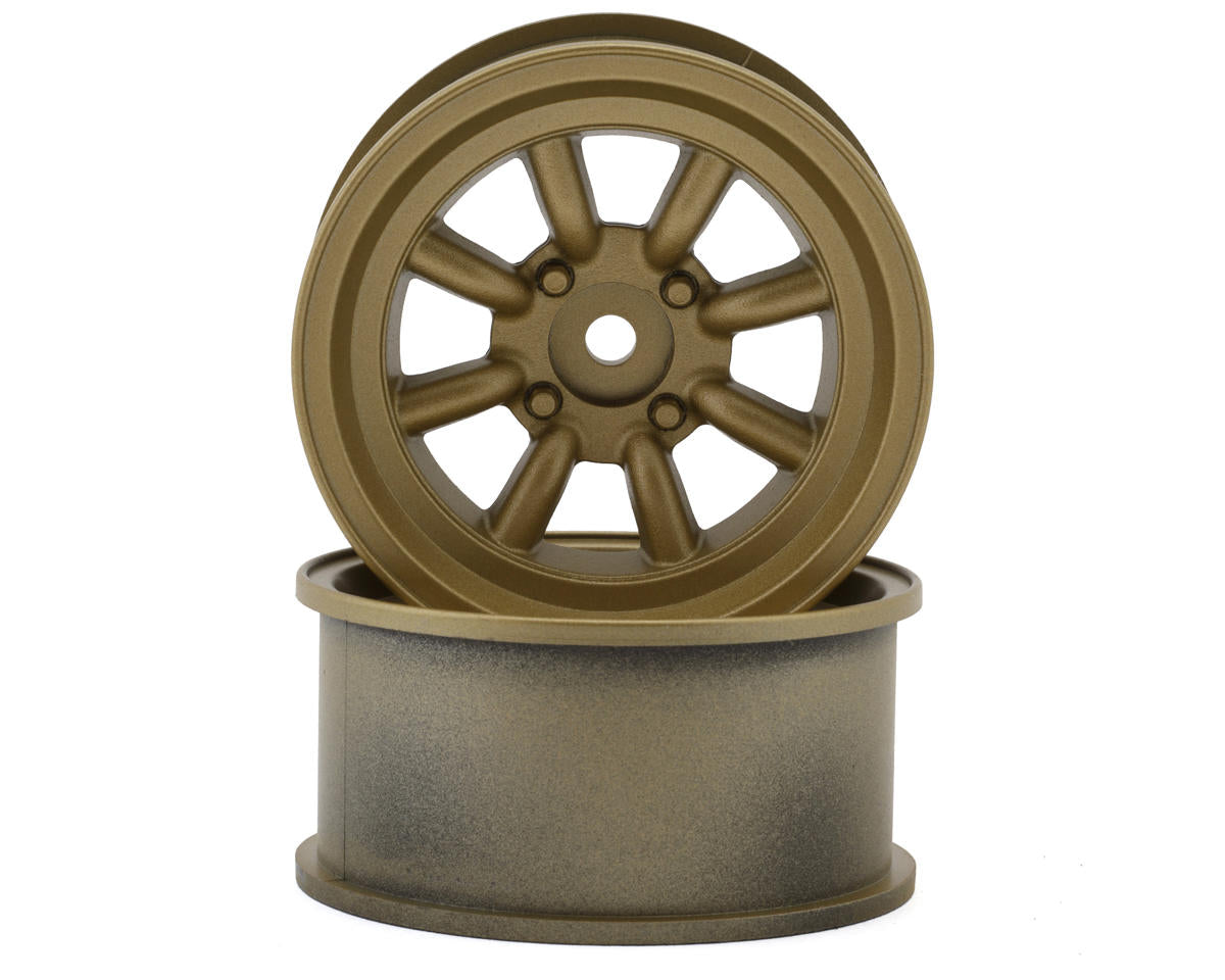 Topline RS Watanabe 1/10 Drift Wheels (Gold) (2) (5mm Offset)