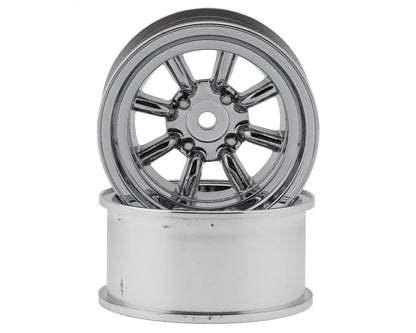 Topline RS Watanabe 1/10 Drift Wheels (Chrome) (2) (10mm Offset)