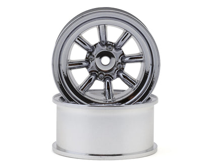 Topline RS Watanabe 1/10 Drift Wheels (Chrome) (2) (12mm Offset)