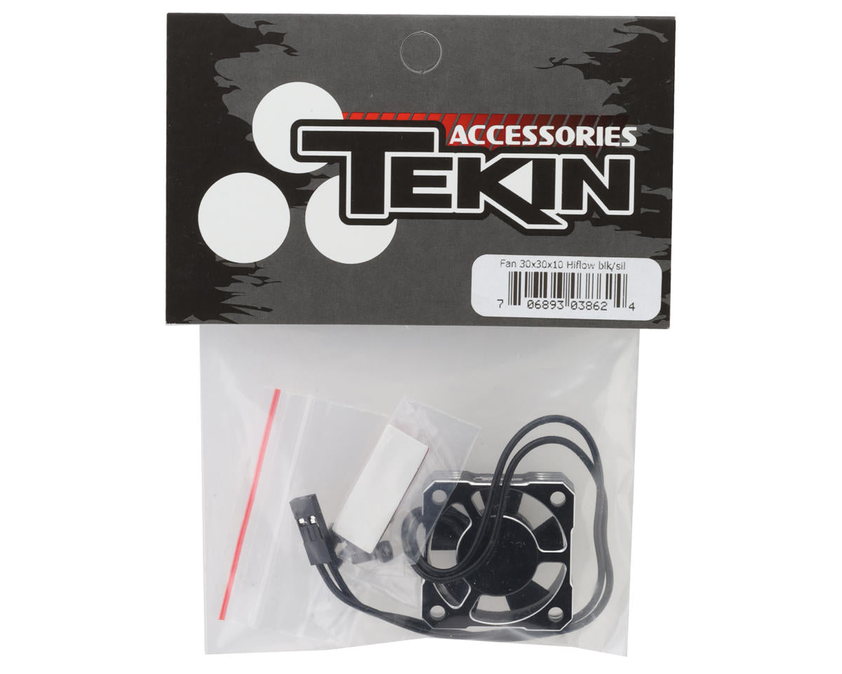 Tekin 30x30x10 Hiflow Aluminum Cooling Fan (Black/Silver)