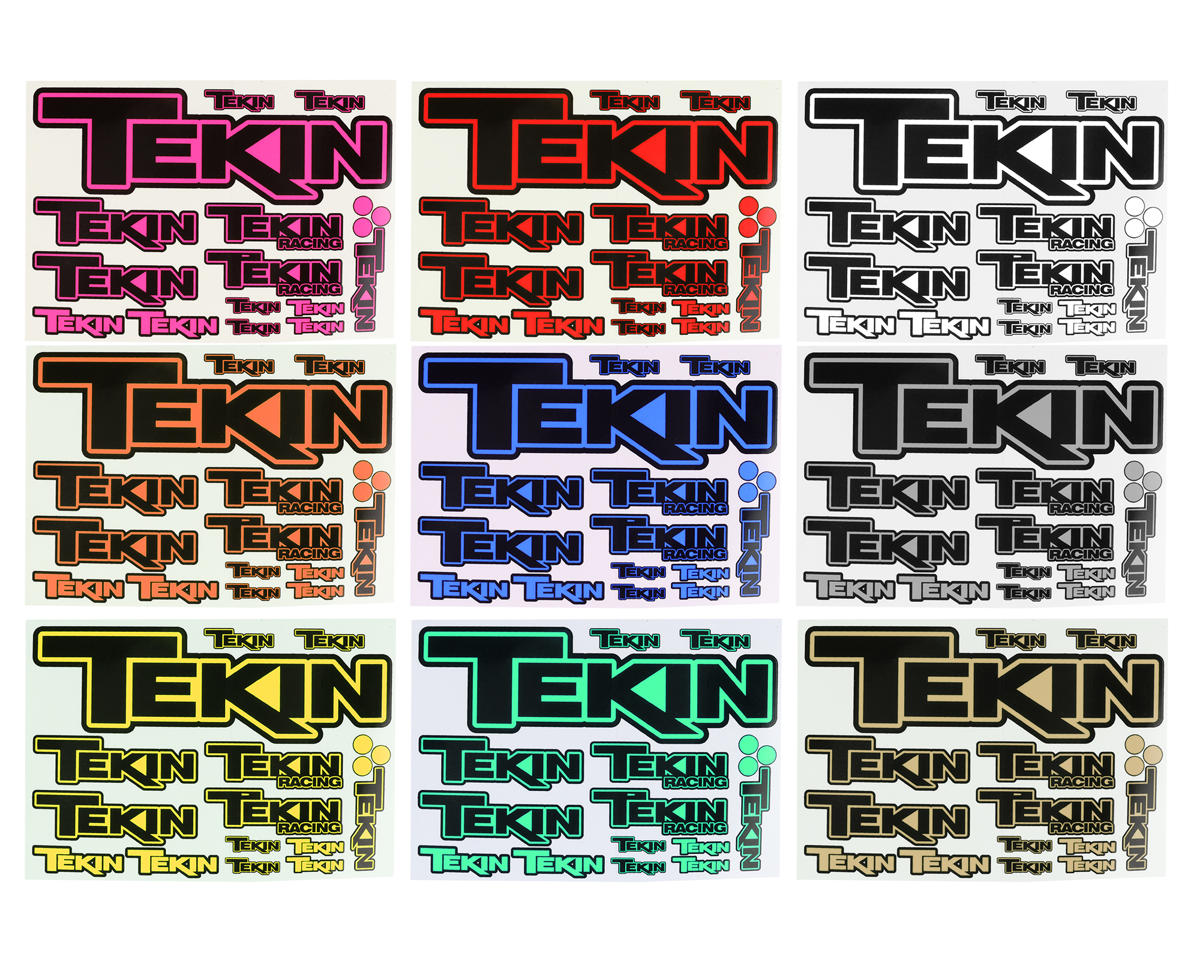 Tekin 3x5 Multi-Color Decal Set (9)
