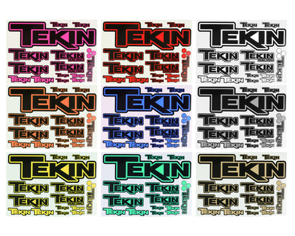 Tekin 3x5 Multi-Color Decal Set (9)