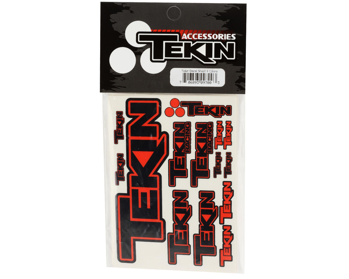 Tekin 3x5 Multi-Color Decal Set (9)
