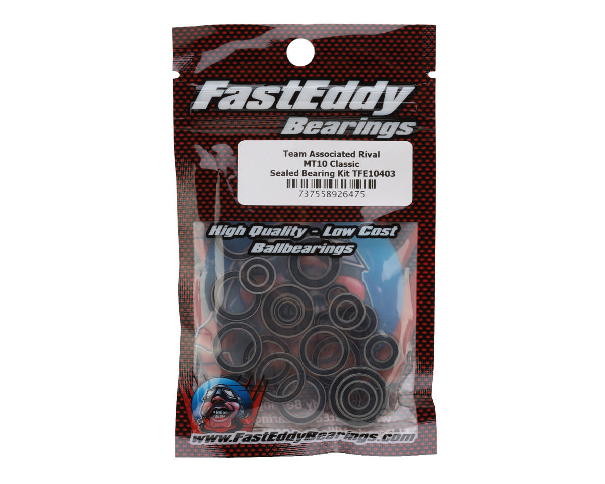 FastEddy Team Associated Rival MT10 Classic Sealed Ball Bearing Kit