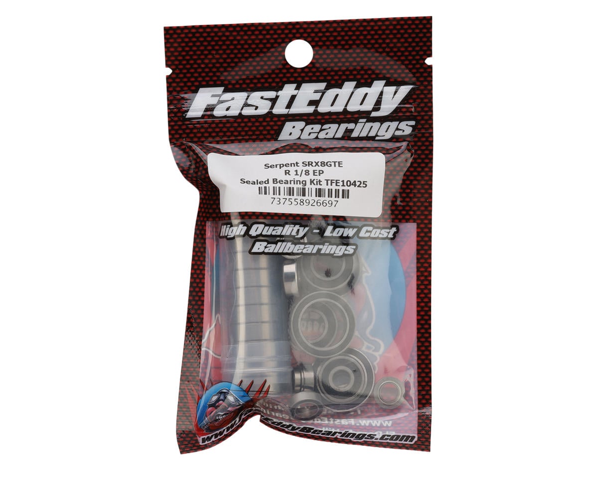 FastEddy Serpent SRX8GTE R 1/8 EP Sealed Ball Bearing Kit