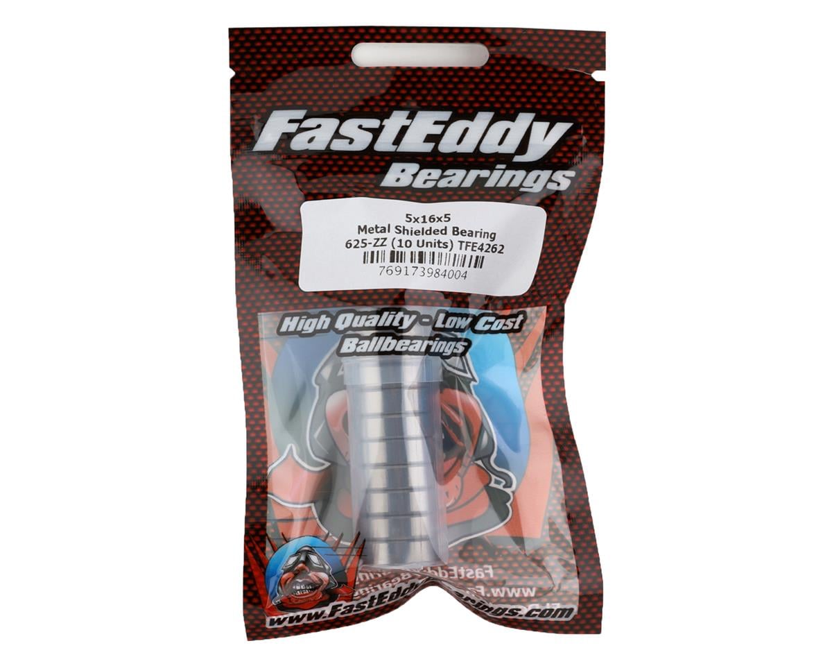 FastEddy 5x16x5mm Metal Shielded Bearings (10)