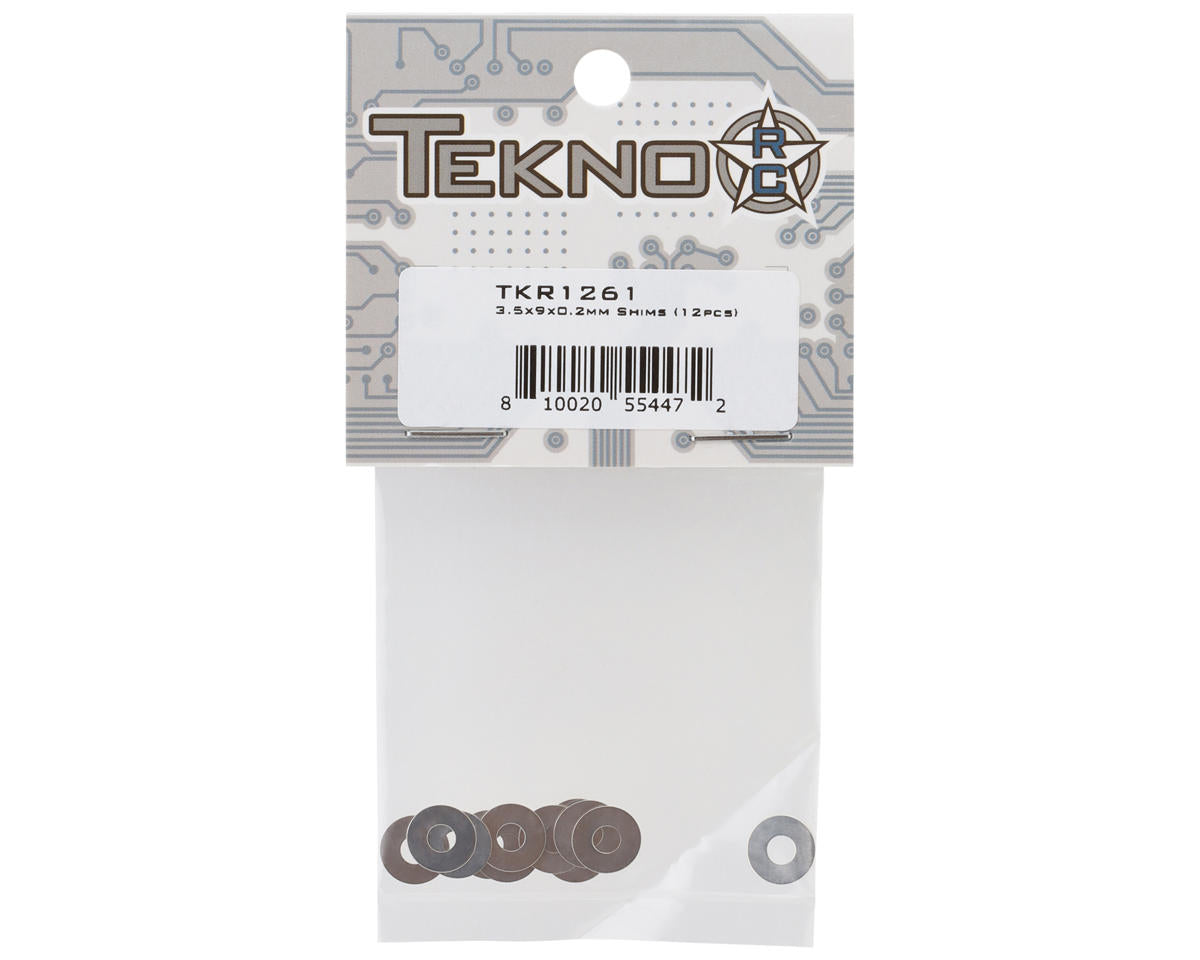 Tekno RC 3.5x9x0.2mm Shims (12)