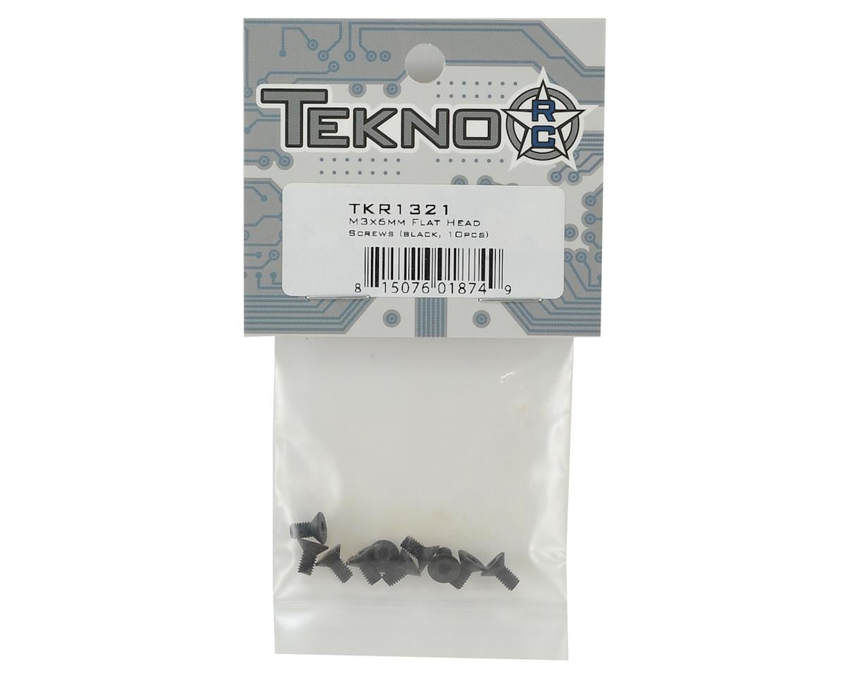 Tekno RC 3x6mm Flat Head Screws (10)