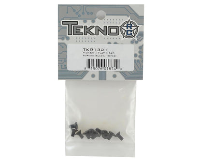 Tekno RC 3x6mm Flat Head Screws (10)