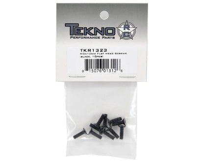 Tekno RC 3x10mm Flat Head Screw (10)