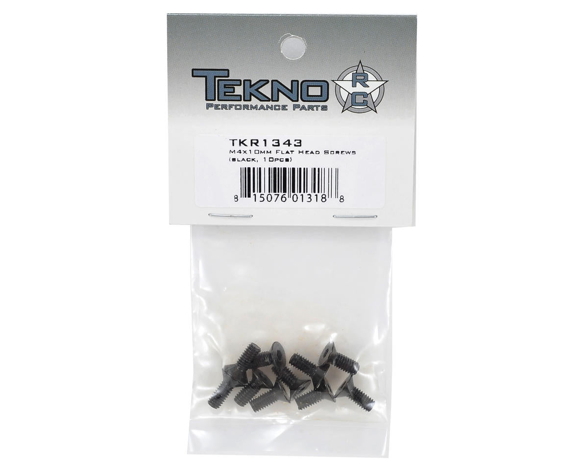 Tekno RC 4x10mm Flat Head Screw (10)