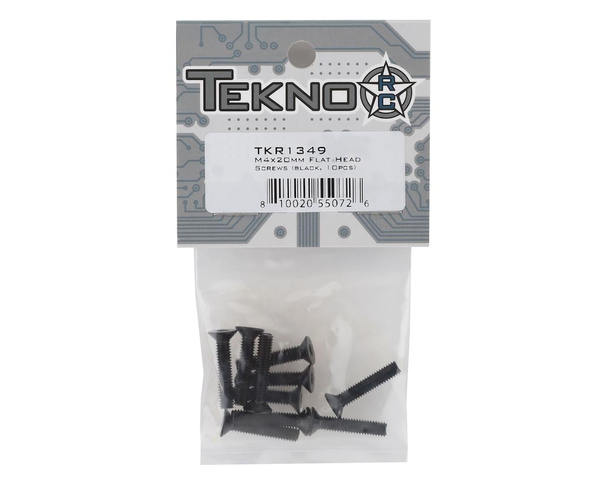 Tekno RC 4x20mm Flat Head Screws (10)