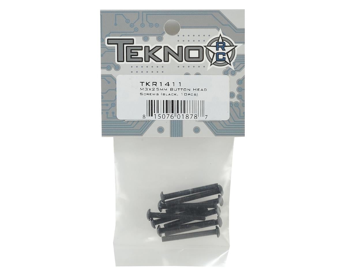 Tekno RC M3x25mm Button Head Hex Screws (10)
