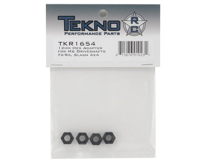 Tekno RC 12mm Nylon M6 Driveshaft Hex Adapter Set (4) (Front/Rear)