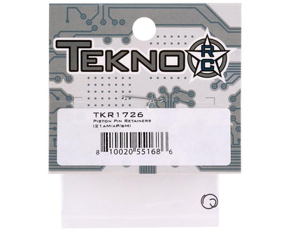 Tekno RC BLOK 21 Piston Pin Retainers (2)