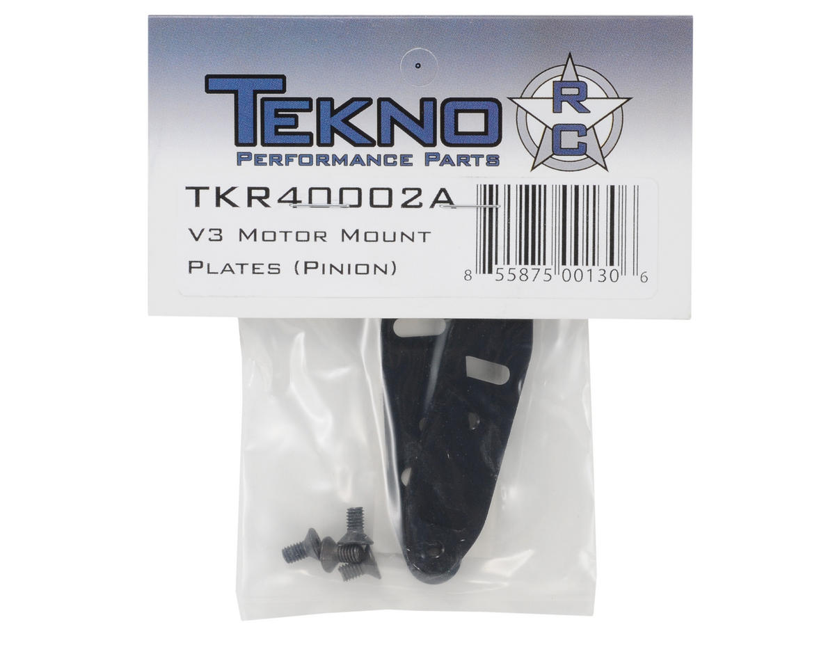 Tekno RC V3 Motor Mount Plates (for long shank pinion use)