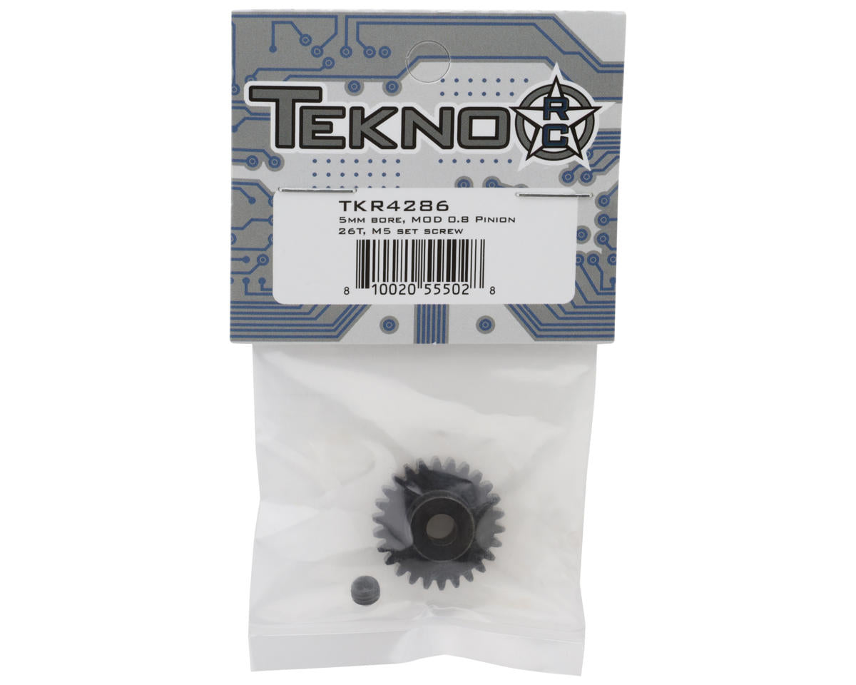 Tekno RC Steel Mod 0.8 Pinion Gear (5mm Bore) (26T)